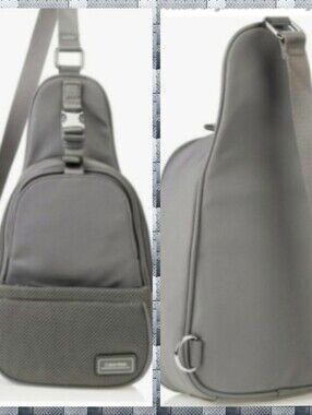 Calvin Klein Gray Jessie Sling Bag Crossbody Organizational Hand Bag